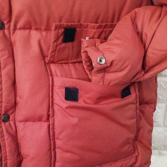Vintage 70's Stearns Hansa-Branta Goose Down Puffer Parka Coat Mens-XL Rusty-Red - Picture 7 of 13